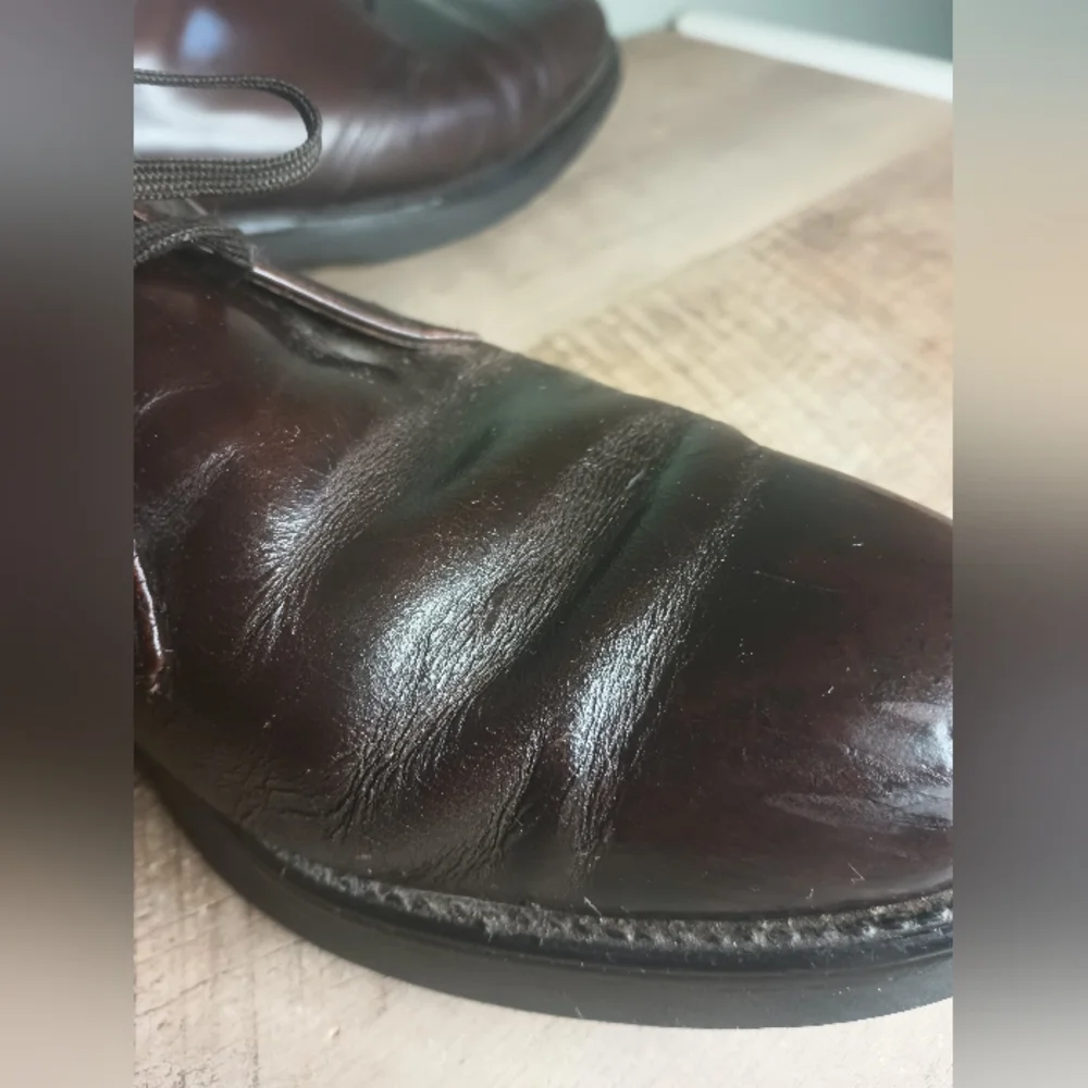 Vintage Chippewa Mens Oxford Boots 9D  Brown Oiled Leather Vibram Academia - Picture 5 of 15